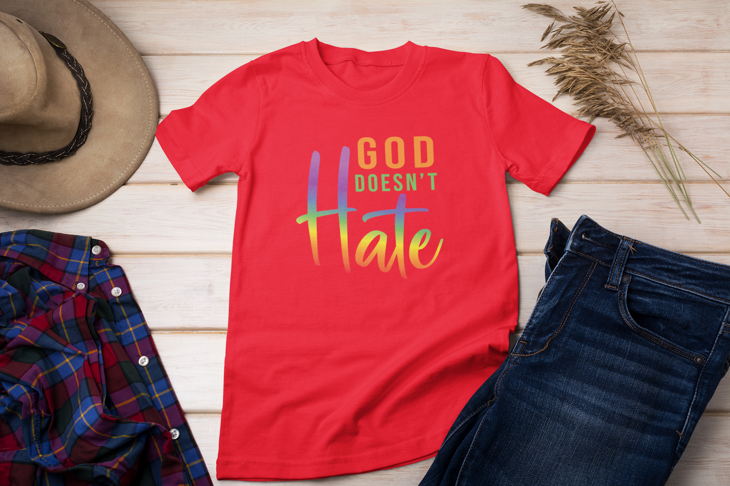 God Doesn't Hate Inspirational Shirt