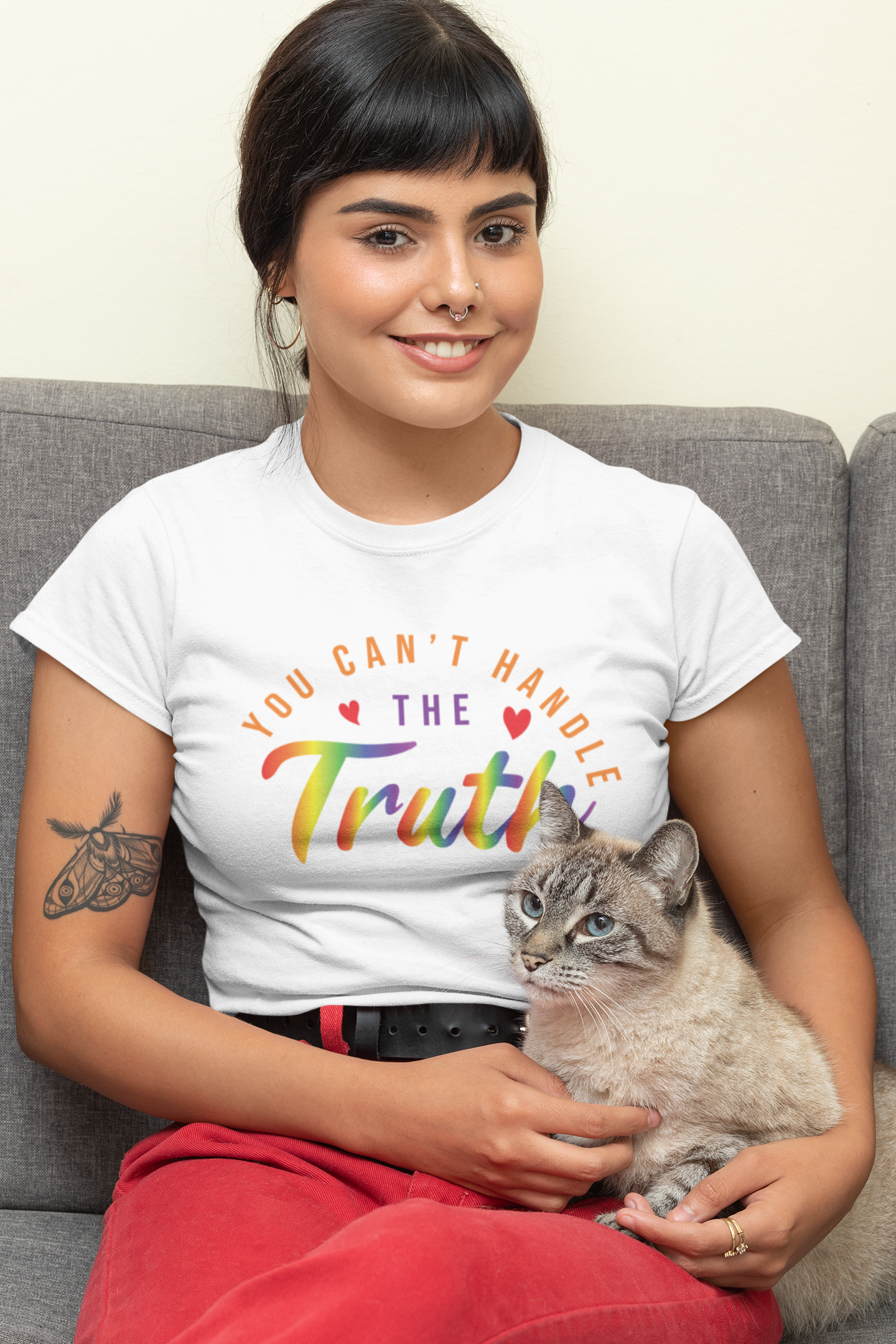 The Truth Shirt - Vibrant Rainbow Statement Tee