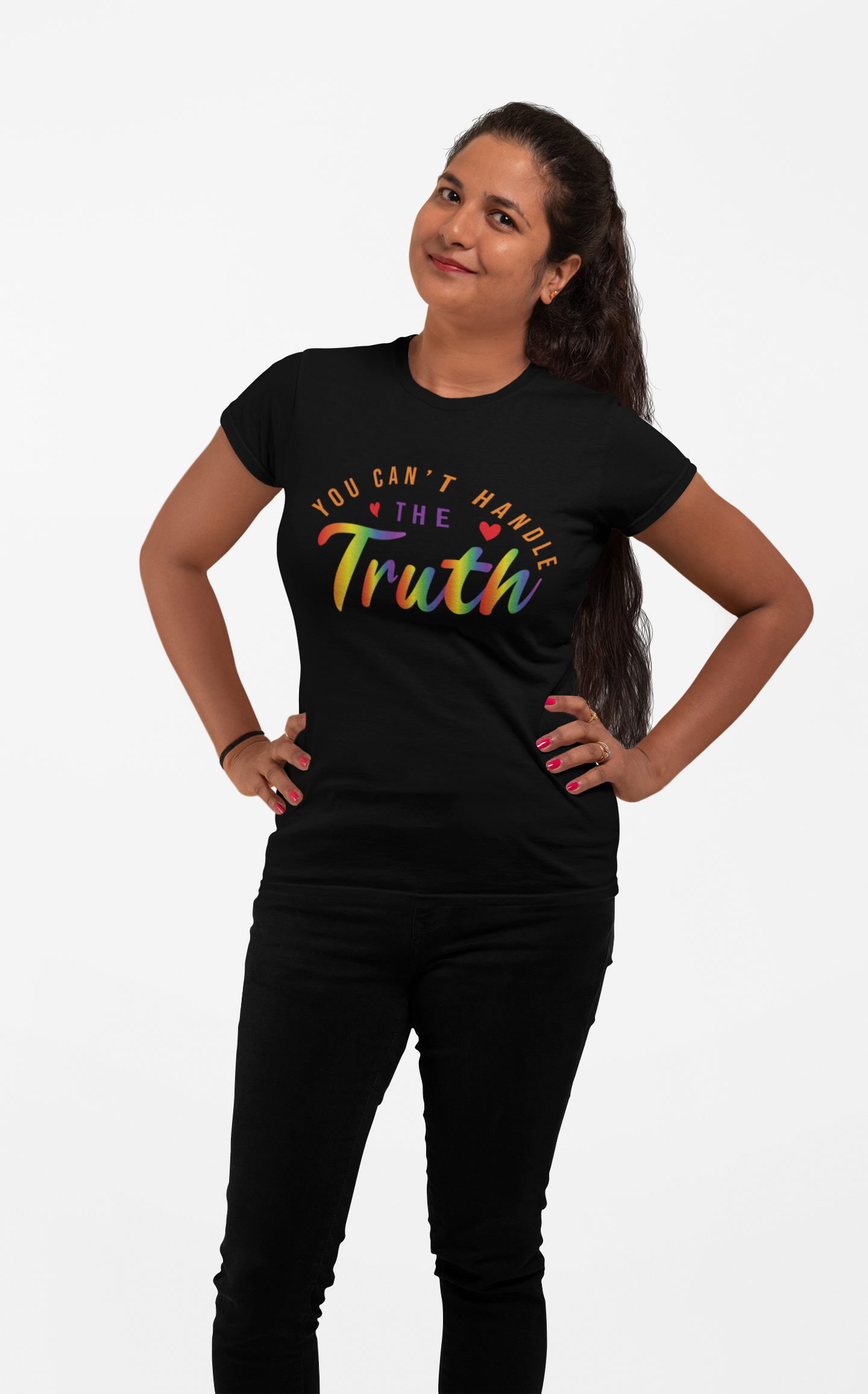 The Truth Shirt - Vibrant Rainbow Statement Tee