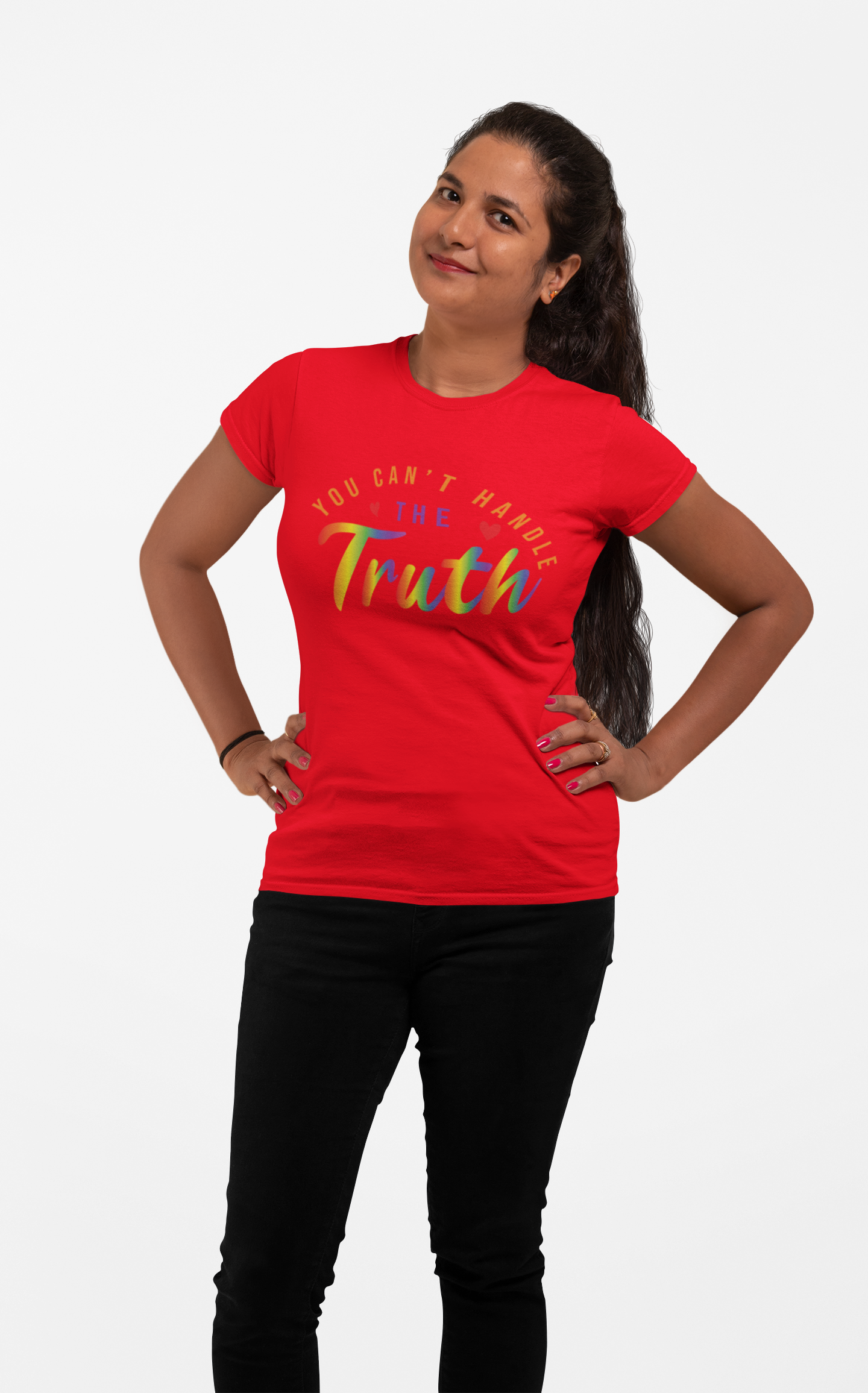 The Truth Shirt - Vibrant Rainbow Statement Tee