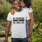 This white t-shirt is a simple yet powerful expression of gender inclusivity. The front of the shirt features black typography that reads "My Pronouns Are" followed by the wearers chosen pronouns.